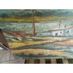 Средна картина масло на платно Испания - 3778